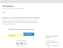 Tablet Screenshot of kpitemplate.com